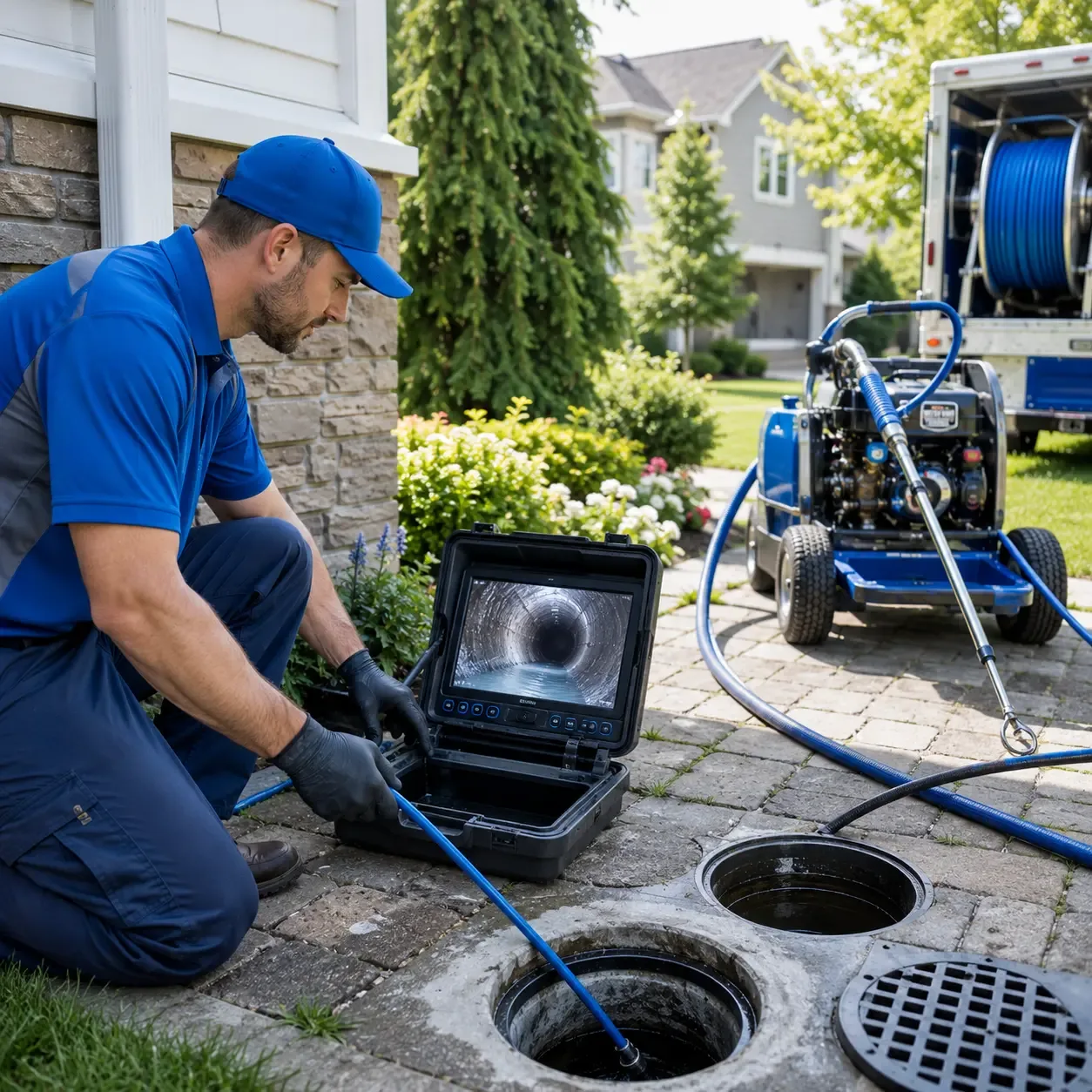 Outdoor drain cleaning professionals serving Laconia, IN